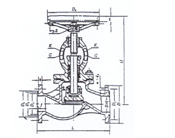 Flange cast steel stop valve