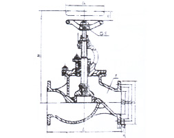 Flange cast steel side stop check valve