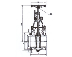 Flange cast steel gate valve