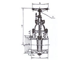 Flange bronze gate valve