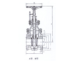 Flanged ductile iron tanker gate valve